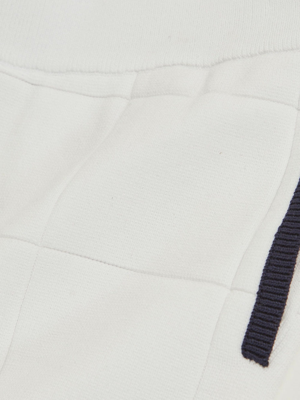 Children & Baby 3-9 yrs Tipped Knit Stitch-Detail Shorts in White/Navy