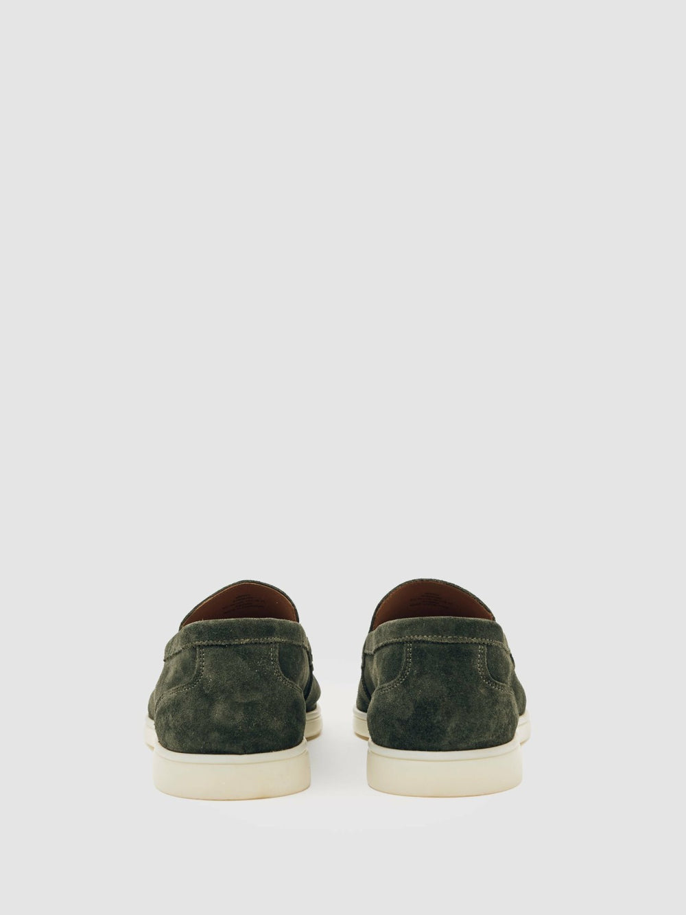 Men Suede Slip-On Loafers in Forest Green