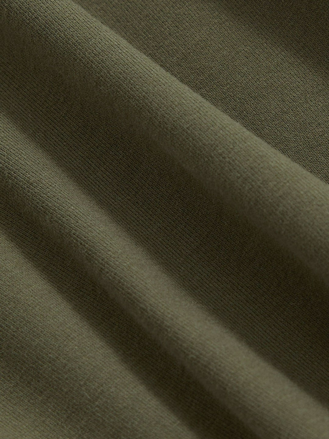 Women Stretch Cotton V-Neck T-Shirt in Khaki Green