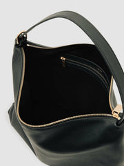 Women Grained Leather Tote Bag in Black