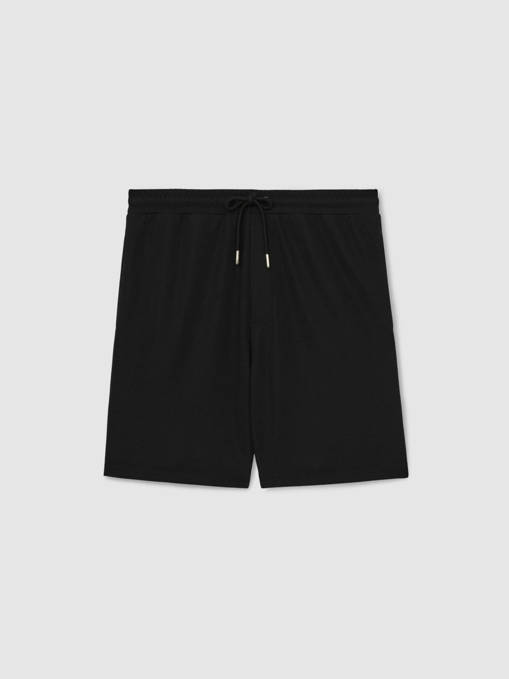 Men Textured Drawstring Shorts in Black