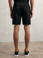 Men Textured Drawstring Shorts in Black