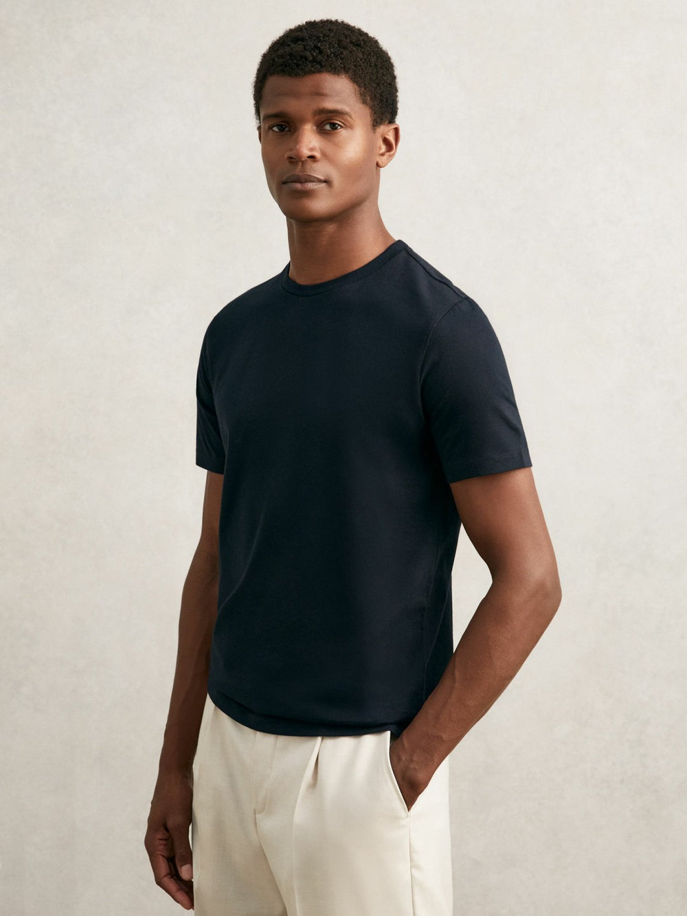 Men T-Shirts 3 Pack in White/Navy/Dark Sage Green