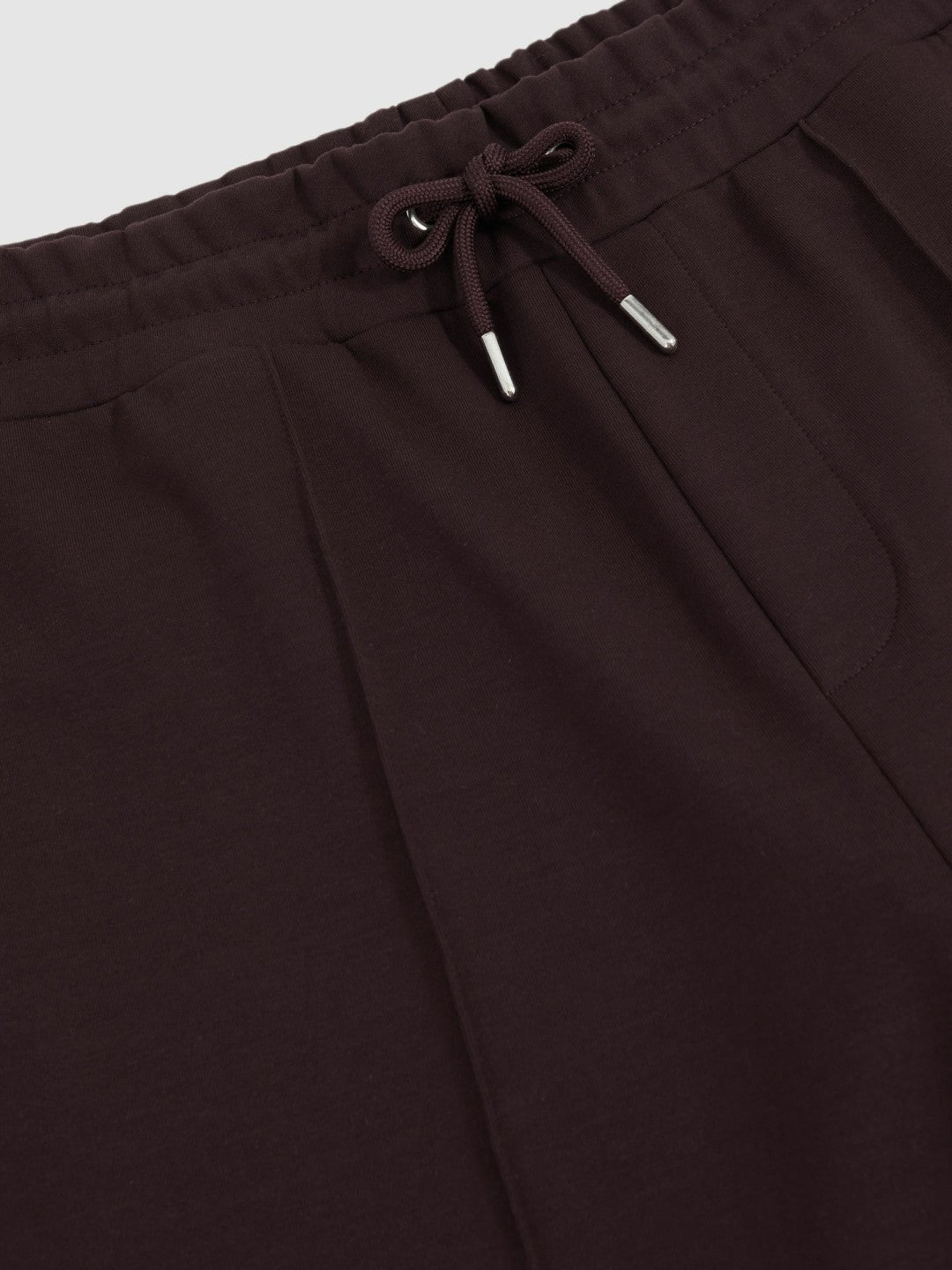Men Interlock Drawstring Joggers in Cherry Red