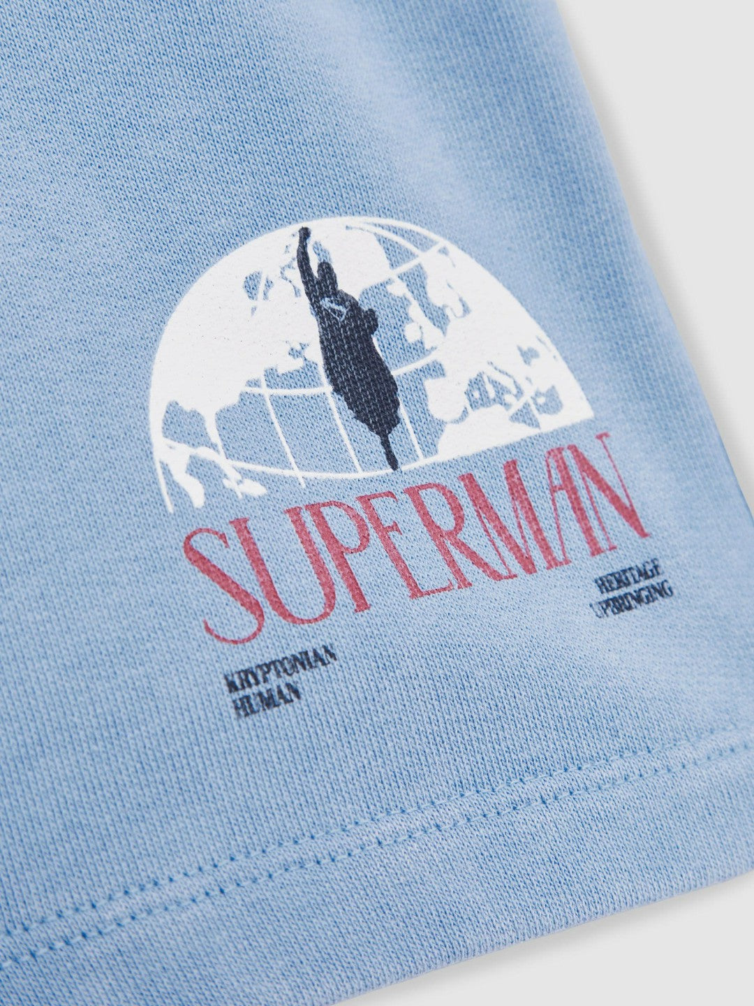 Children & Baby 3-9 yrs Superman Logo-Print Shorts in Light Blue