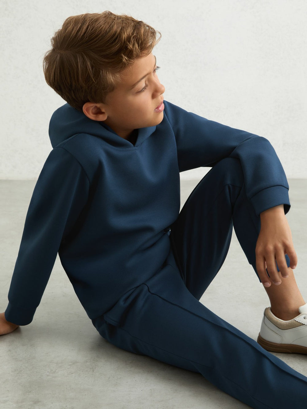 Children & Baby 9-13 yrs Interlock Drawstring Joggers in Ocean Blue