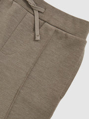 Children & Baby 13-14 yrs Interlock Drawstring Joggers in Taupe Brown