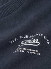 Children & Baby 9-13 yrs Cotton Blend Motor Cars Sweatshirt in Washed Blue