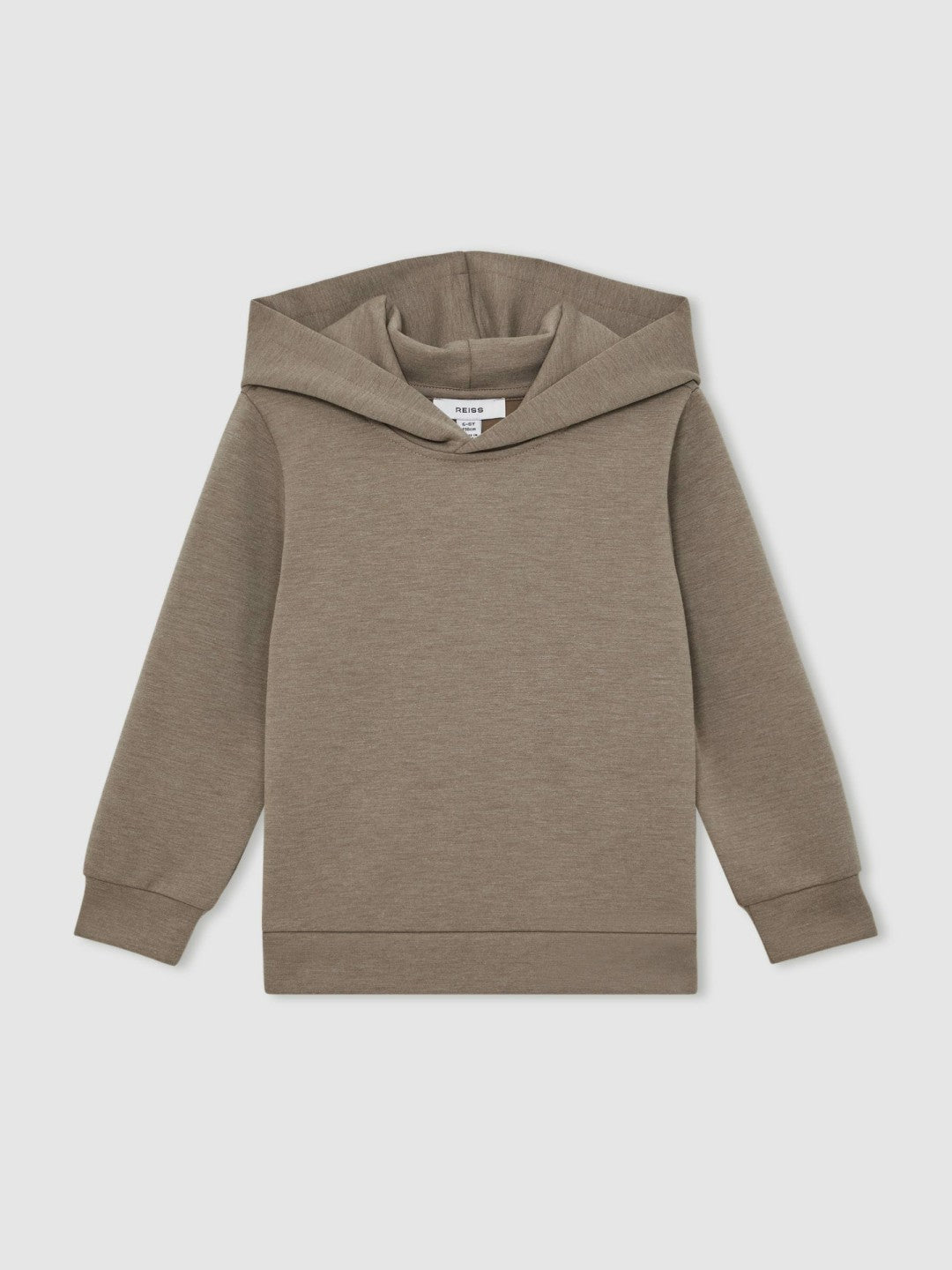 Children & Baby Interlock Jersey Hoodie in Taupe Brown