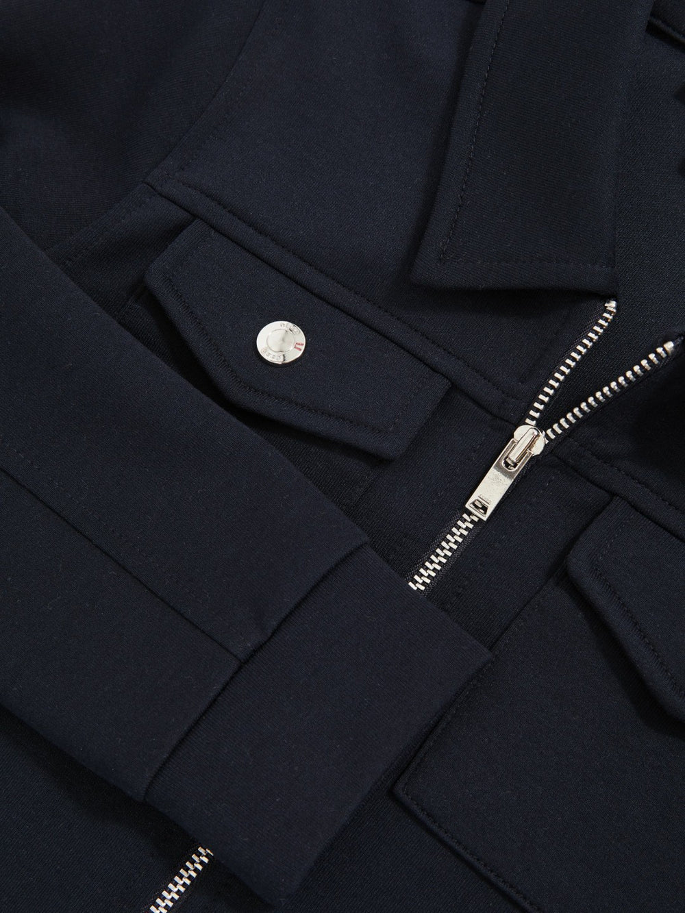 Children & Baby 3-9 yrs Interlock Zip Through Overshirt in Navy Blue