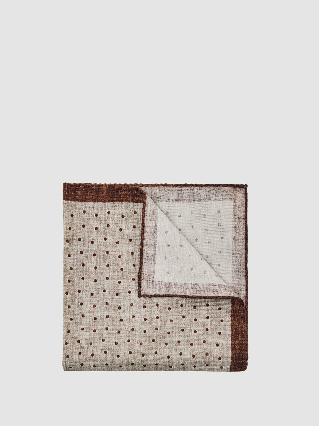 Men Pocket Squares in Grey Melange