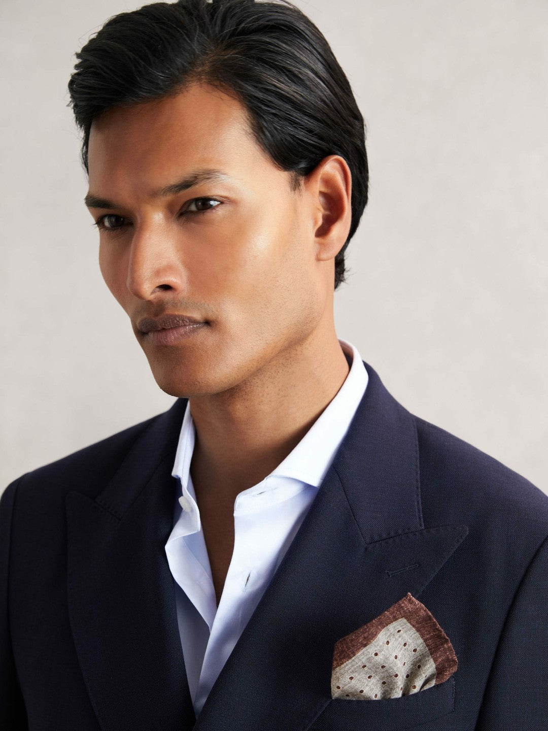 Men Pocket Squares in Grey Melange