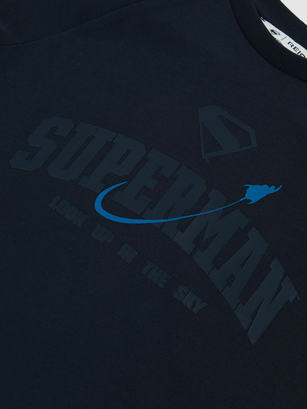 Children & Baby 9-13 yrs Superman Raglan Logo T-Shirt in Navy Blue