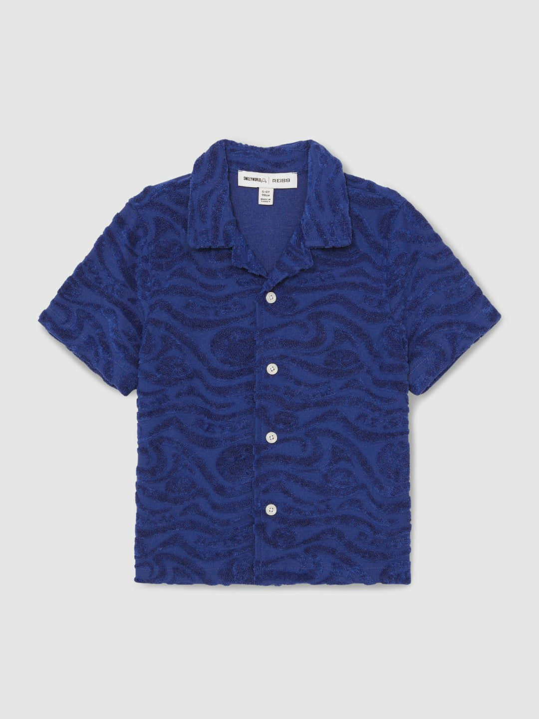 Children & Baby 13-14 yrs SmileyWorld Wave Texture Shirt in Bright Blue
