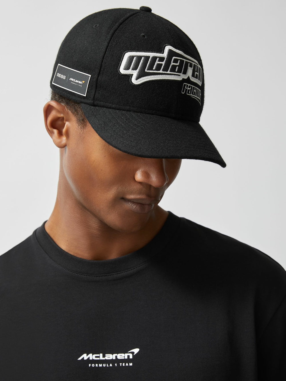Men McLaren Racing Embroidered Cap Unisex Fit in Black