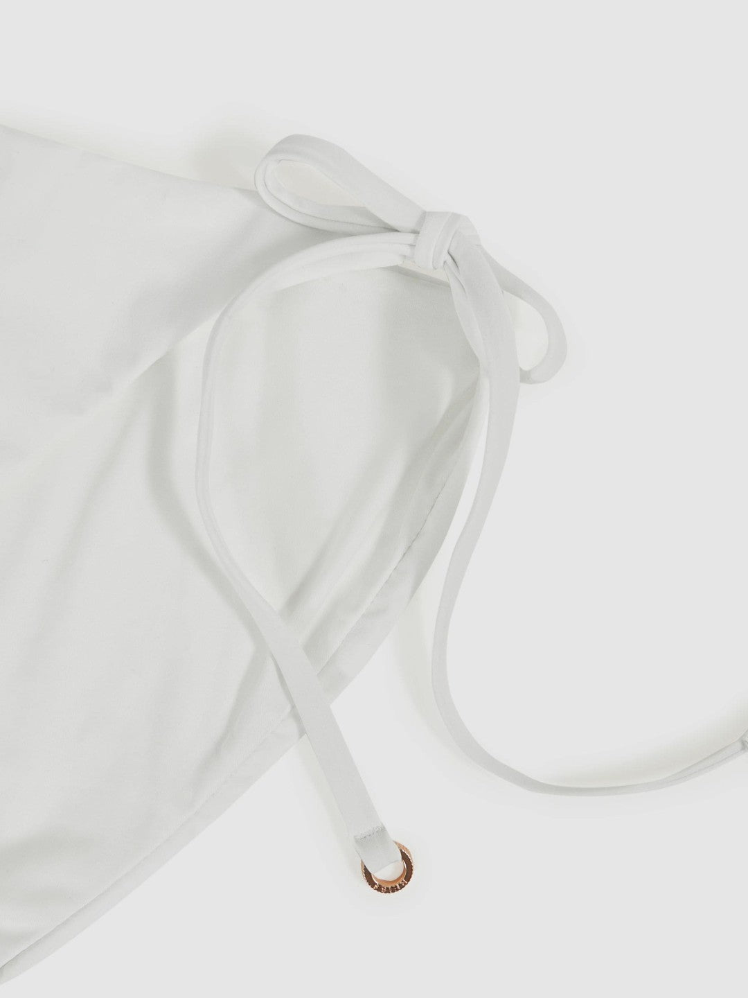 Women Side Tie Bikini Bottoms in White