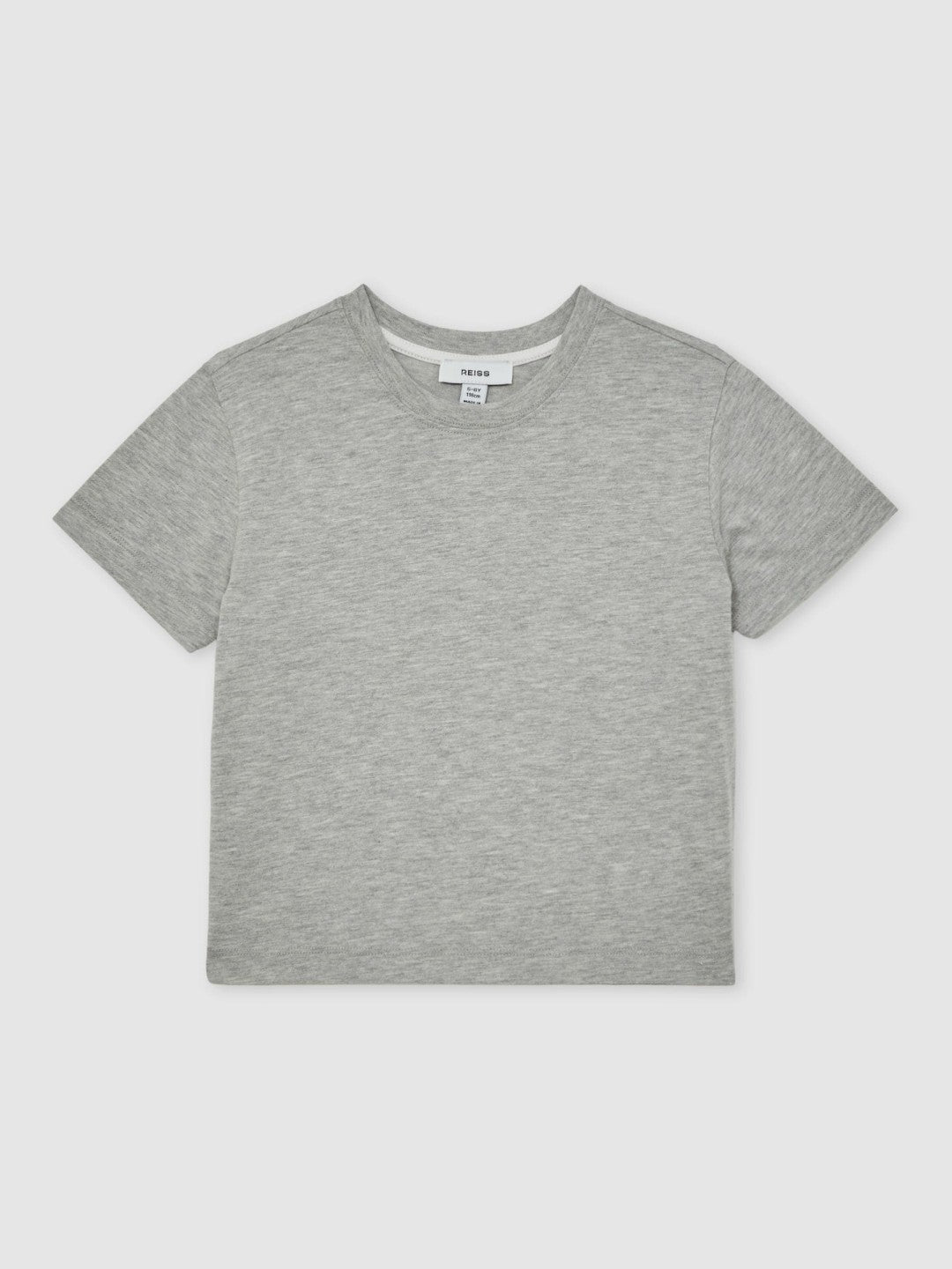 Children & Baby 3-9 yrs Cotton-Blend Crew-Neck T-Shirt in Grey Marl