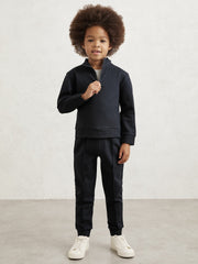 Children & Baby 3-9 yrs Interlock Sweatshirt and Trousers Set in Navy Blue