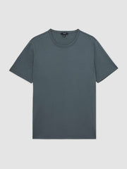 Men Airwater-Cotton Crew-Neck T-Shirt in Airforce Blue