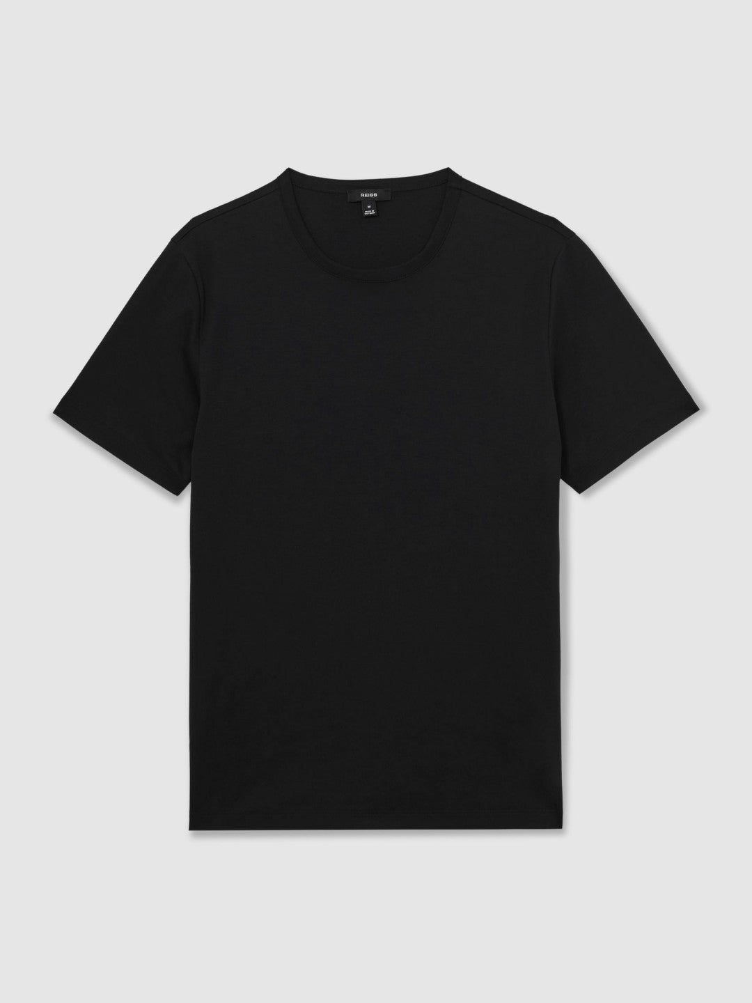 Men Airwater-Cotton Crew-Neck T-Shirt in Black
