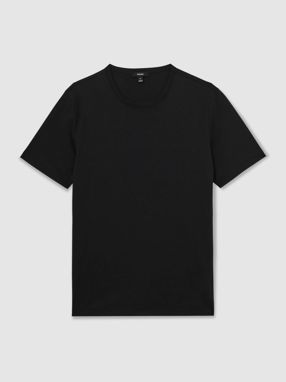 Men Airwater-Cotton Crew-Neck T-Shirt in Black