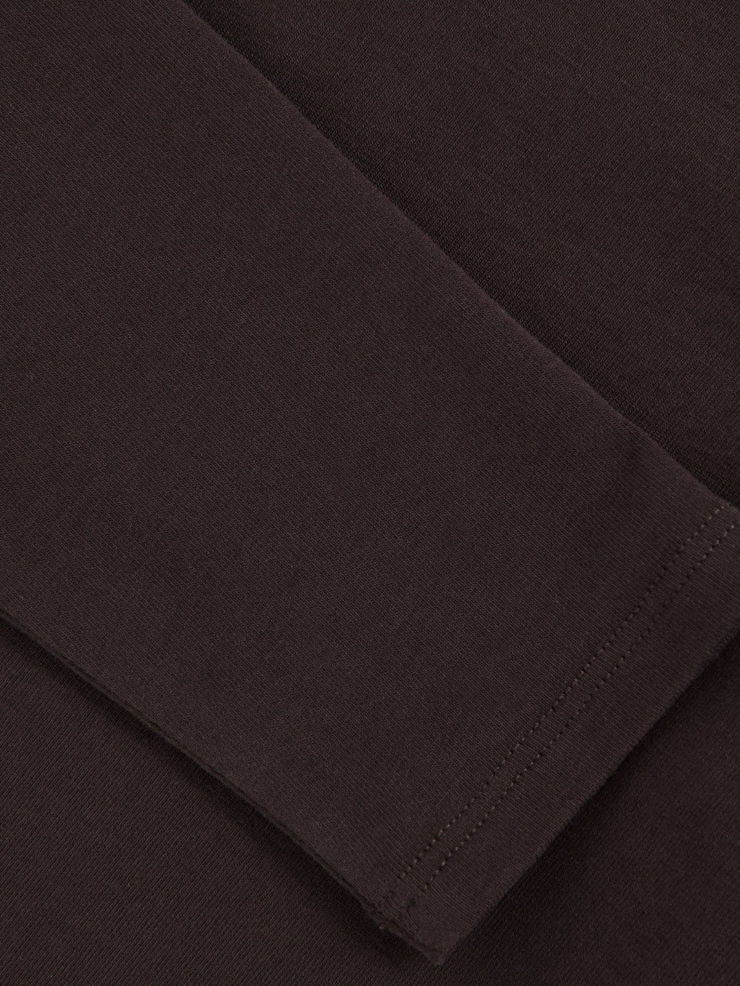 Women Cotton Crew-Neck Long-Sleeve T-Shirt With Stretch in Plum Purple