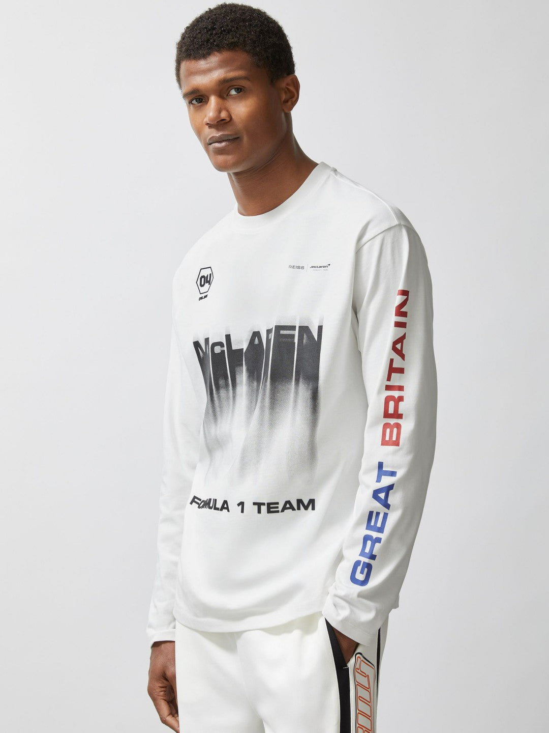 Men McLaren F1 Team British GP T-Shirt Unisex Fit in White