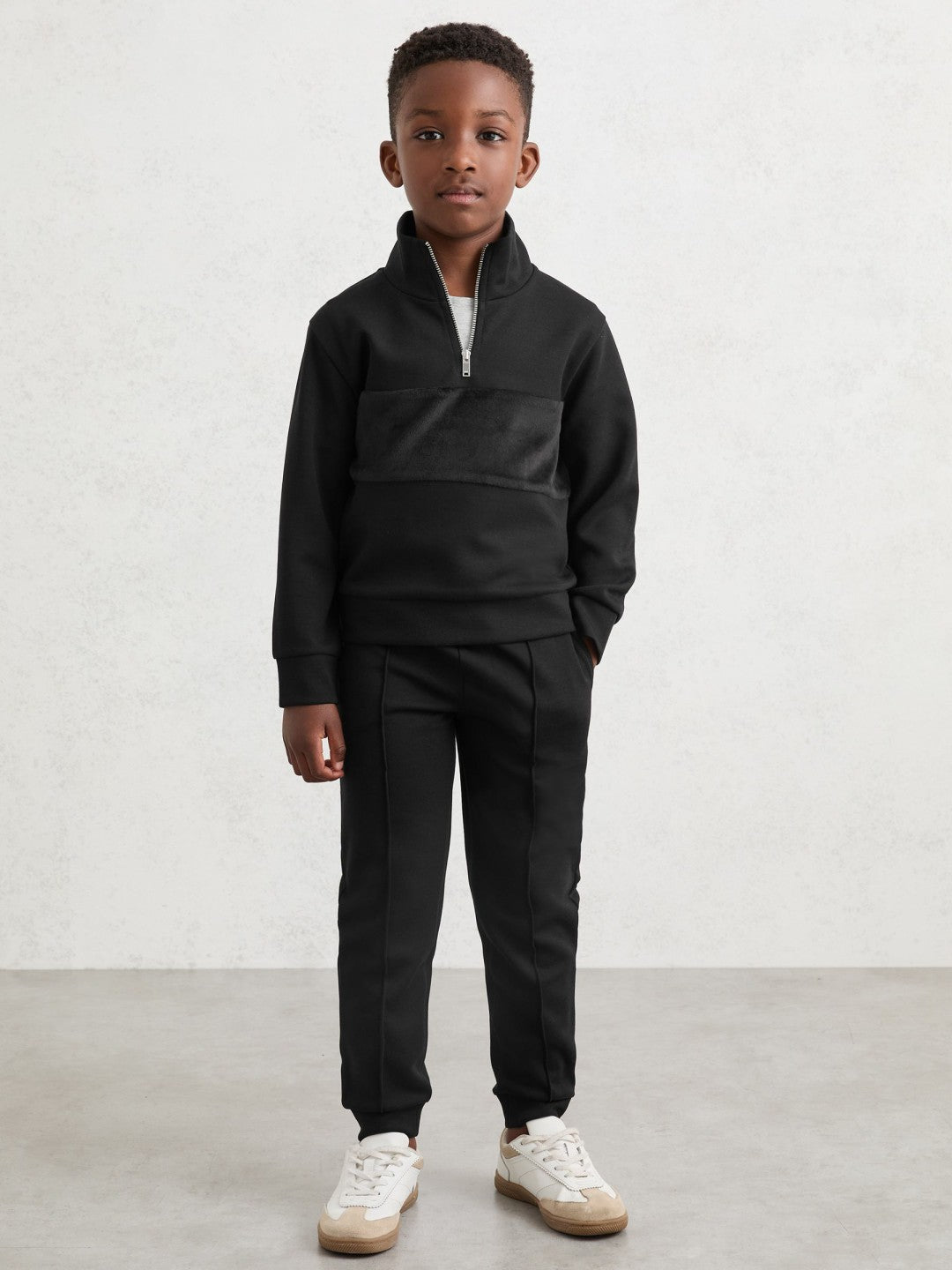 Children & Baby 9-13 yrs Interlock Drawstring Joggers in Black
