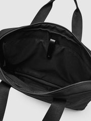 Men Woven Briefcase in Black