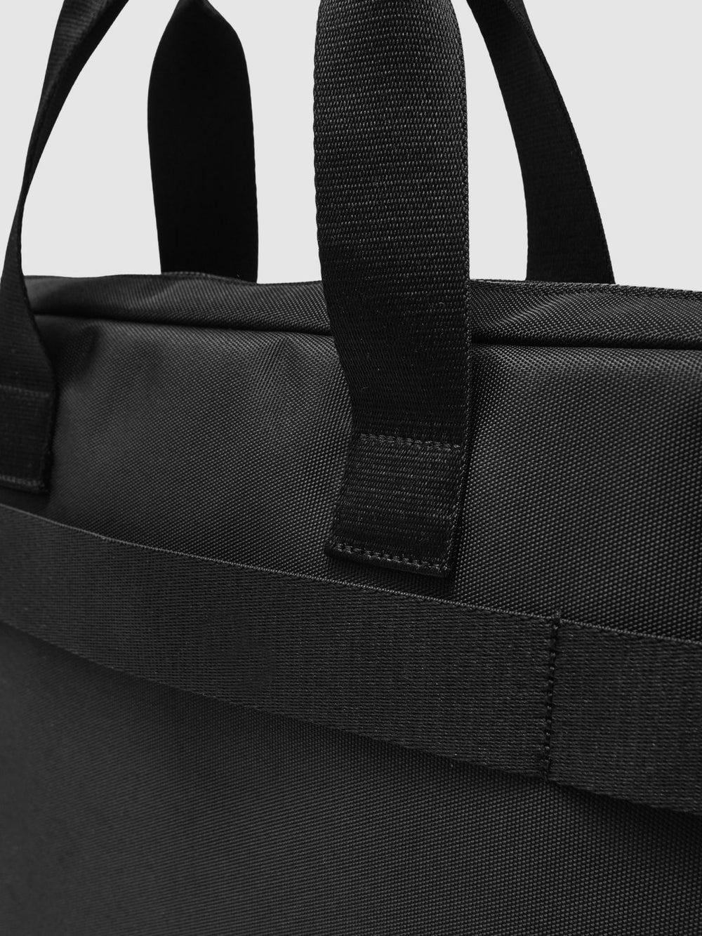 Men Woven Briefcase in Black