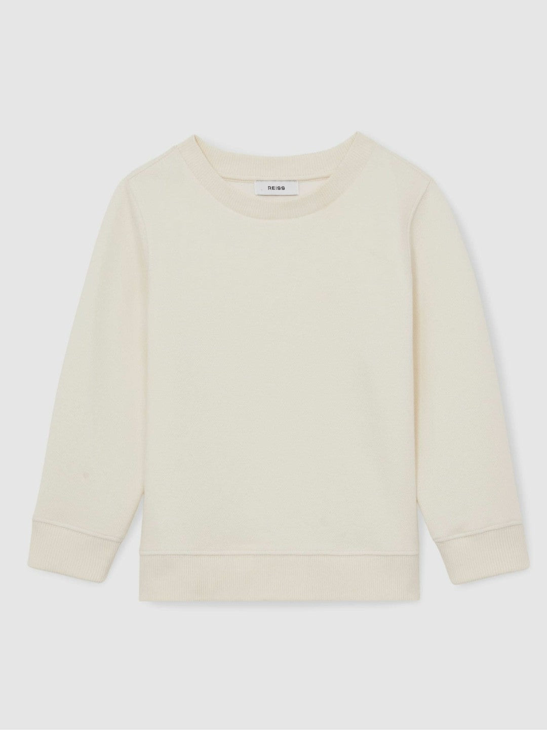 Children & Baby 13-14 yrs Cotton-Blend Textured Sweatshirt in Off White