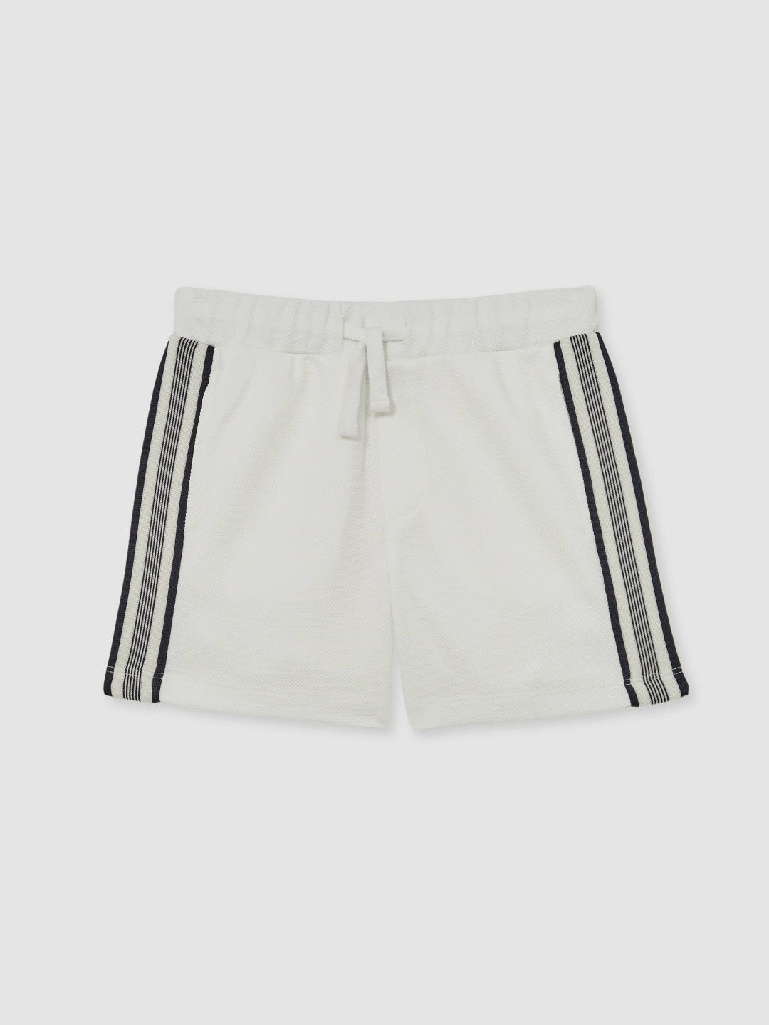 Children & Baby 13-14 yrs Side Stripe Textured Shorts in White