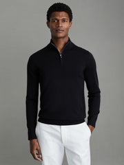 Men Pack of Two Merino Wool Jumpers in Navy