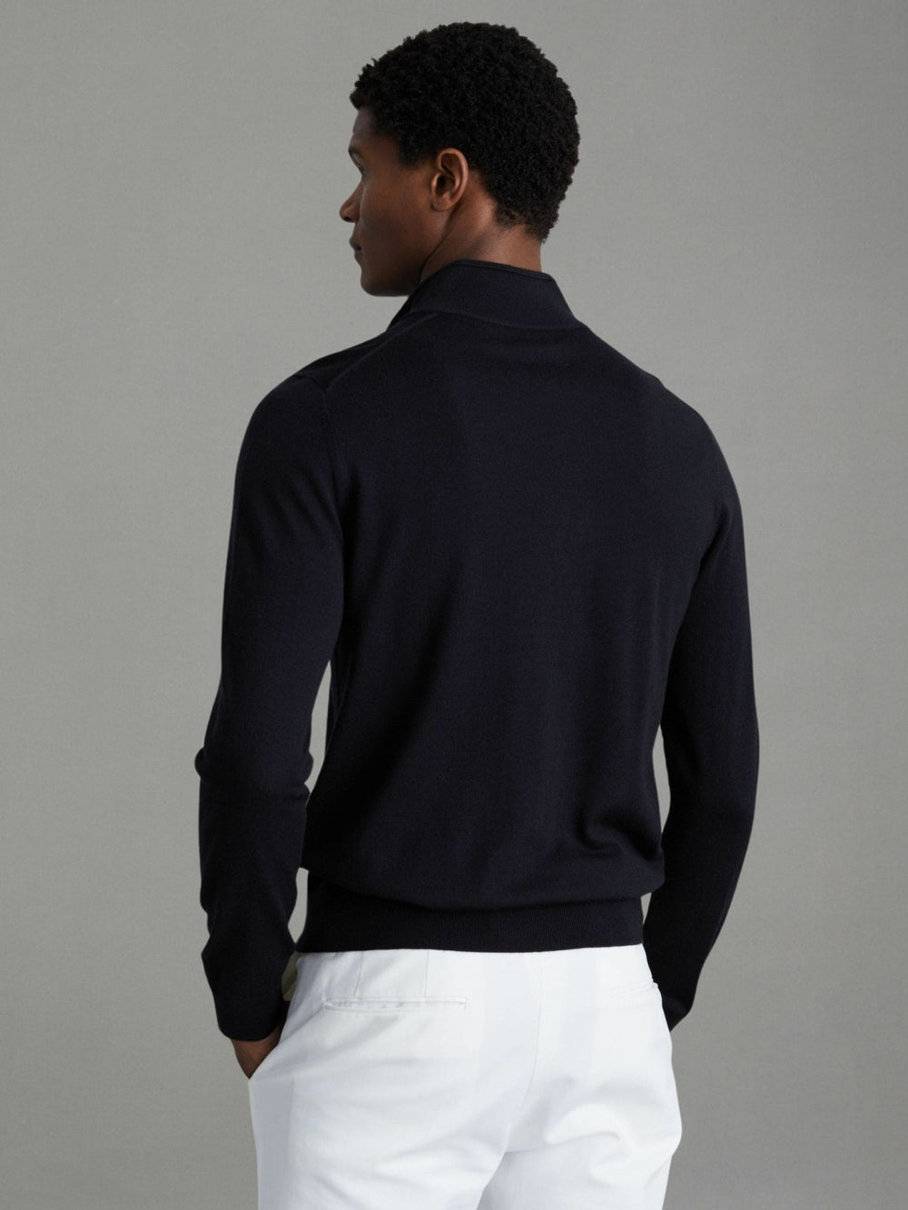 Men Pack of Two Merino Wool Jumpers in Navy