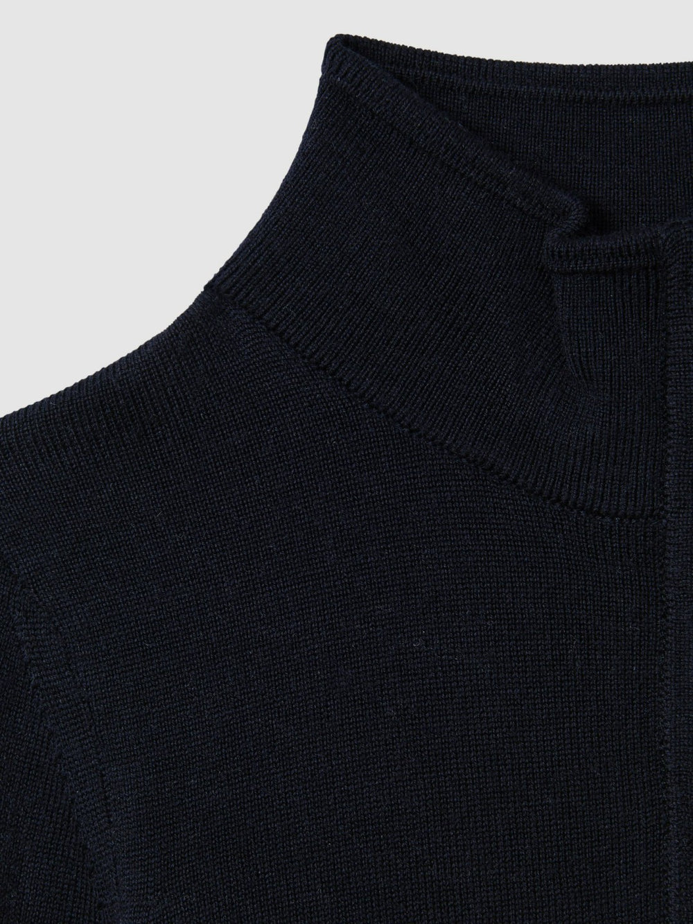 Children & Baby 9-13 yrs Wool Half-Zip Funnel Neck Jumper in Navy