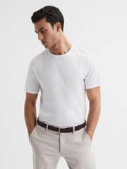 Men Three Pack Of Crew Neck T-shirts in White