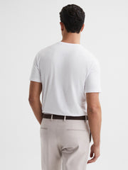 Men Three Pack Of Crew Neck T-shirts in White