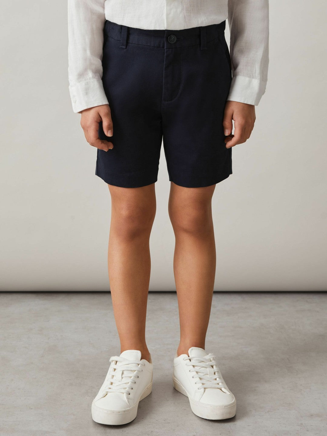 Children & Baby 3-9 yrs Cotton Chino Shorts with Stretch in Navy