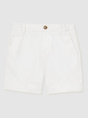 Children & Baby 3-9 yrs Cotton Chino Shorts with Stretch in White