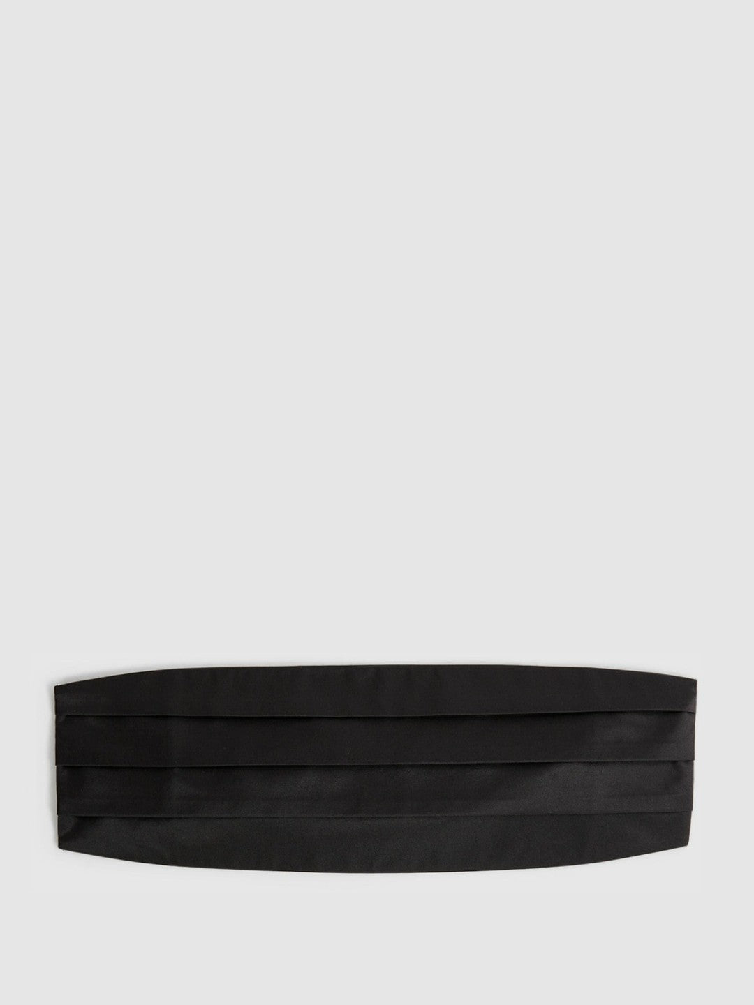 Men Silk Cummerbund in Black