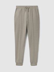 Men Drawstring Jersey Joggers in Taupe
