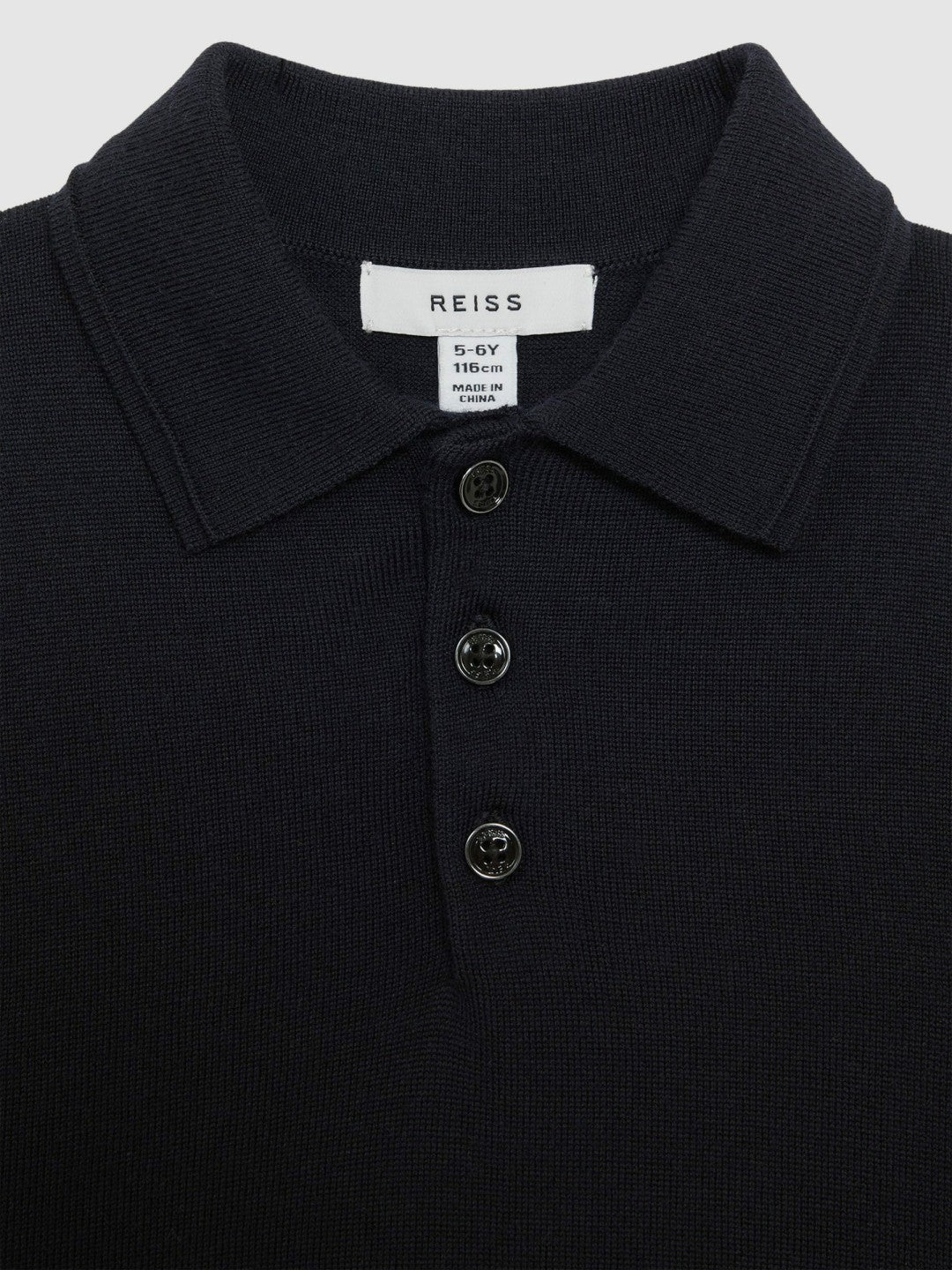 Children & Baby 9-14 yrs Merino Wool Polo Shirt in Navy
