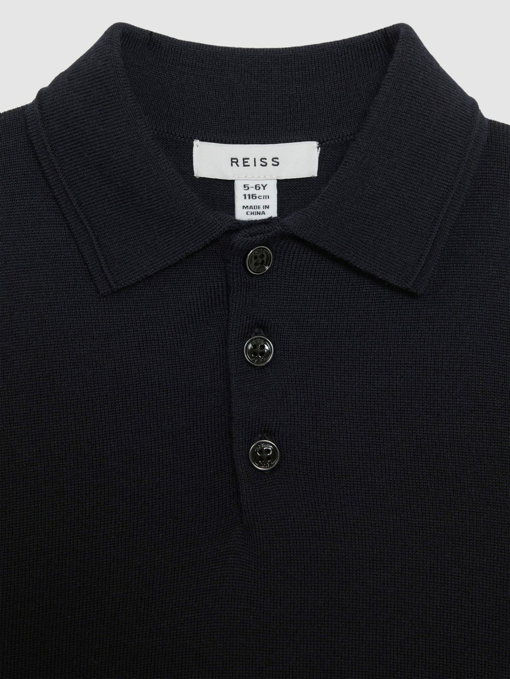 Children & Baby 9-14 yrs Merino Wool Polo Shirt in Navy