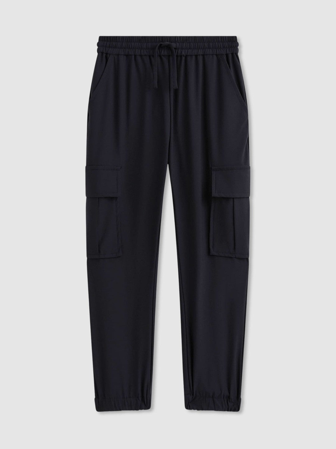 Children & Baby 3-9 yrs Technical Drawstring Cuffed Cargo Trousers in Navy