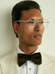 Men Velvet Bow Tie in Emerald