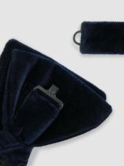Men Velvet Bow Tie in Navy