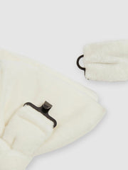 Men Velvet Bow Tie in Ivory