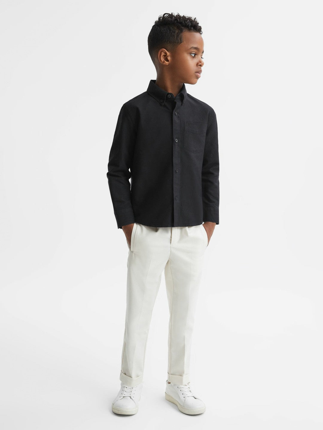 Children & Baby 3-9 yrs Button Down Oxford Shirt in Black