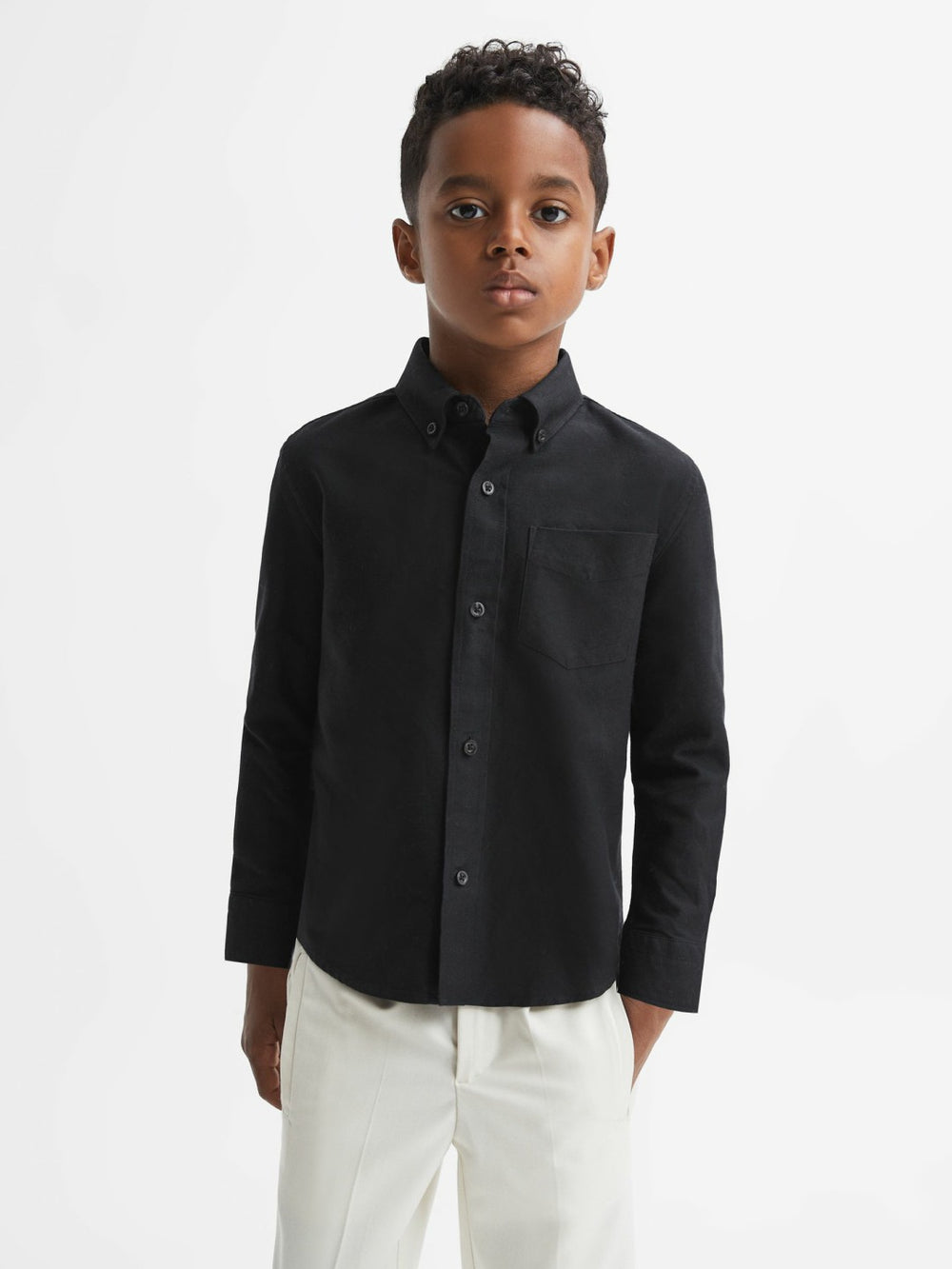 Children & Baby 3-9 yrs Button Down Oxford Shirt in Black