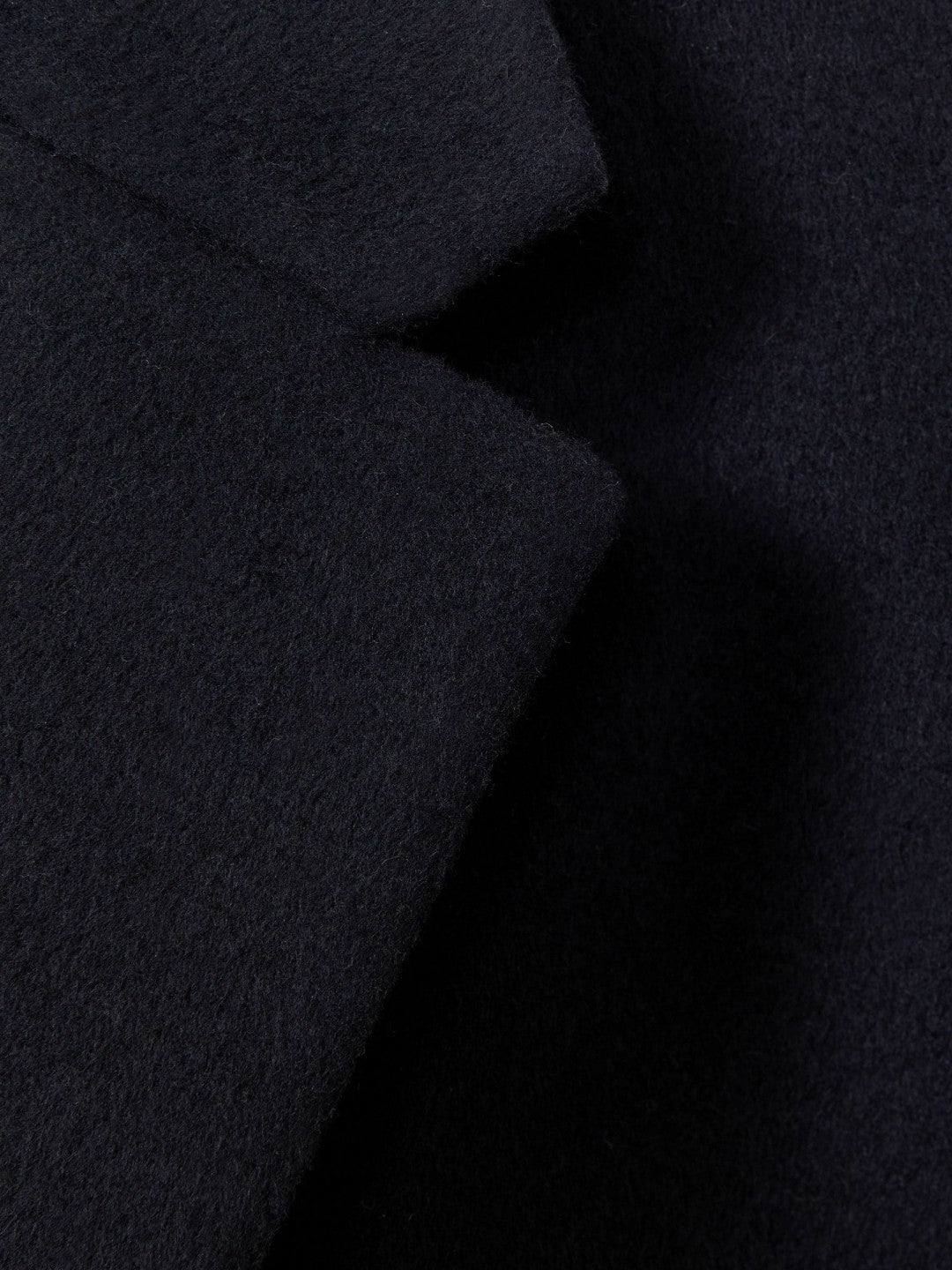 Men Wool Blend Single Breasted Epsom Overcoat in Navy